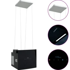 vidaXL Campana extractora de isla sensor táctil LCD vidrio templado Outlet