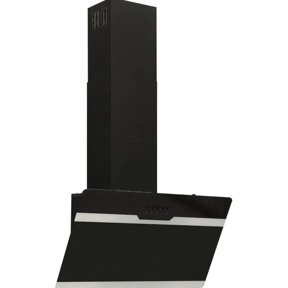 vidaXL Cocina Y Comedor-Campana extractora pared acero y vidrio templado 60 cm