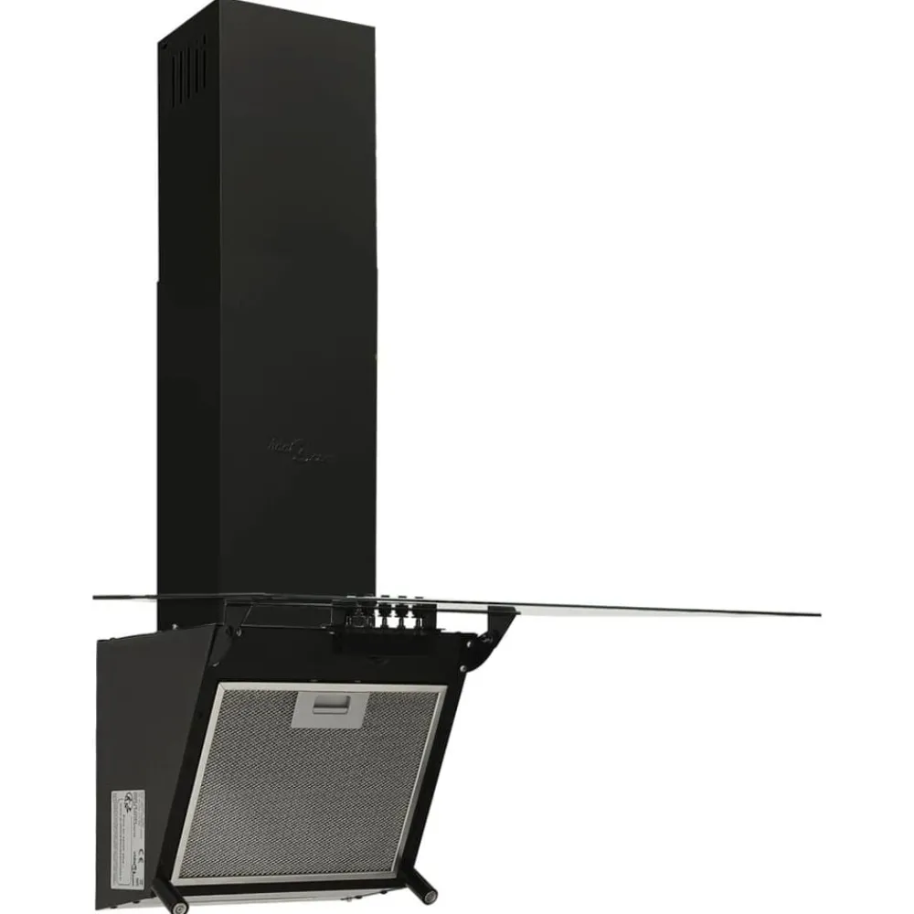 vidaXL Cocina Y Comedor-Campana extractora pared acero y vidrio templado 60 cm