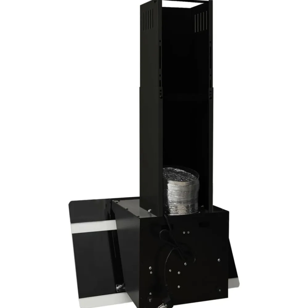 vidaXL Cocina Y Comedor-Campana extractora pared acero y vidrio templado 60 cm