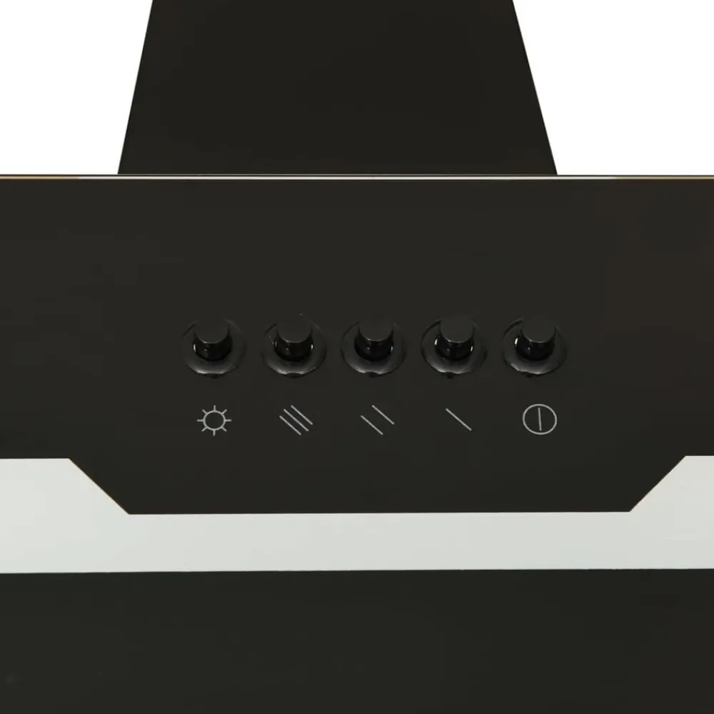 vidaXL Cocina Y Comedor-Campana extractora pared acero y vidrio templado 60 cm