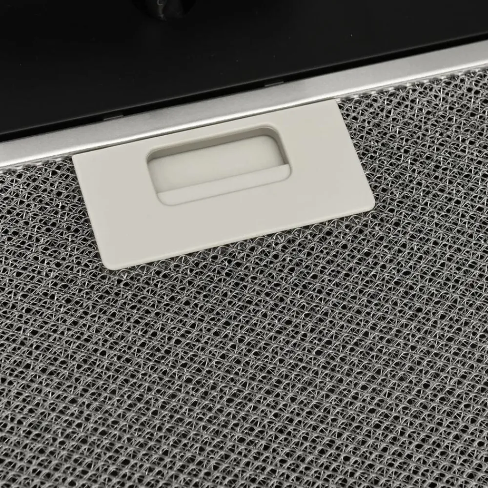 vidaXL Cocina Y Comedor-Campana extractora pared acero y vidrio templado 60 cm