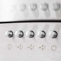vidaXL Campana extractora de pared 60 cm acero inoxidable 756 m³/h LED Clearance