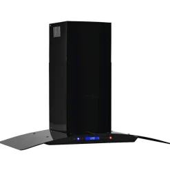 vidaXL Cocina Y Comedor-Campana extractora pared 90 cm acero inoxidable 756 m³/h negro