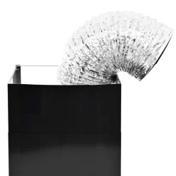 vidaXL Cocina Y Comedor-Campana extractora pared 90 cm acero inoxidable 756 m³/h negro