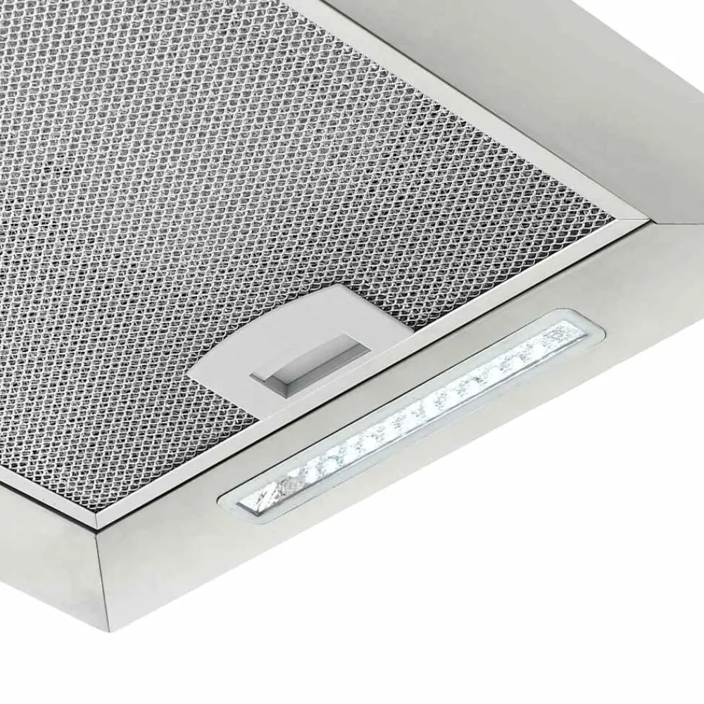 vidaXL Campana extractora colgante táctil LCD acero inoxidable 37 cm Plateado Hot