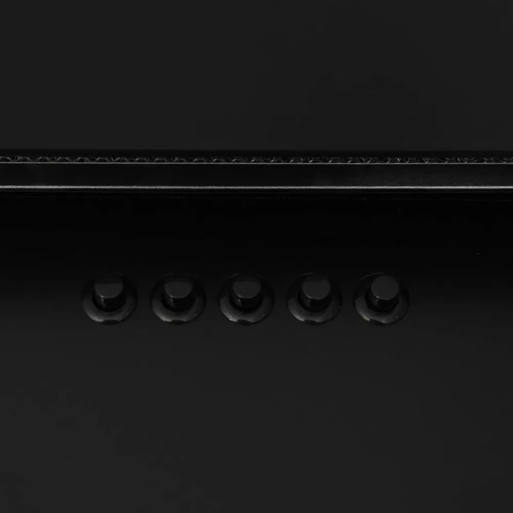 vidaXL Campana extractora acero inoxidable vidrio templado 60 cm Negro Outlet