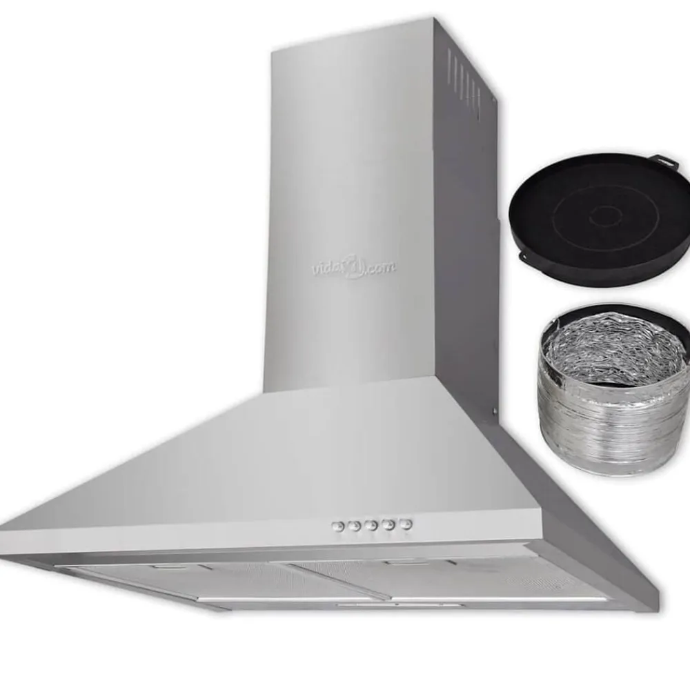 vidaXL Cocina Y Comedor-Campana extractora acero inoxidable 600 mm