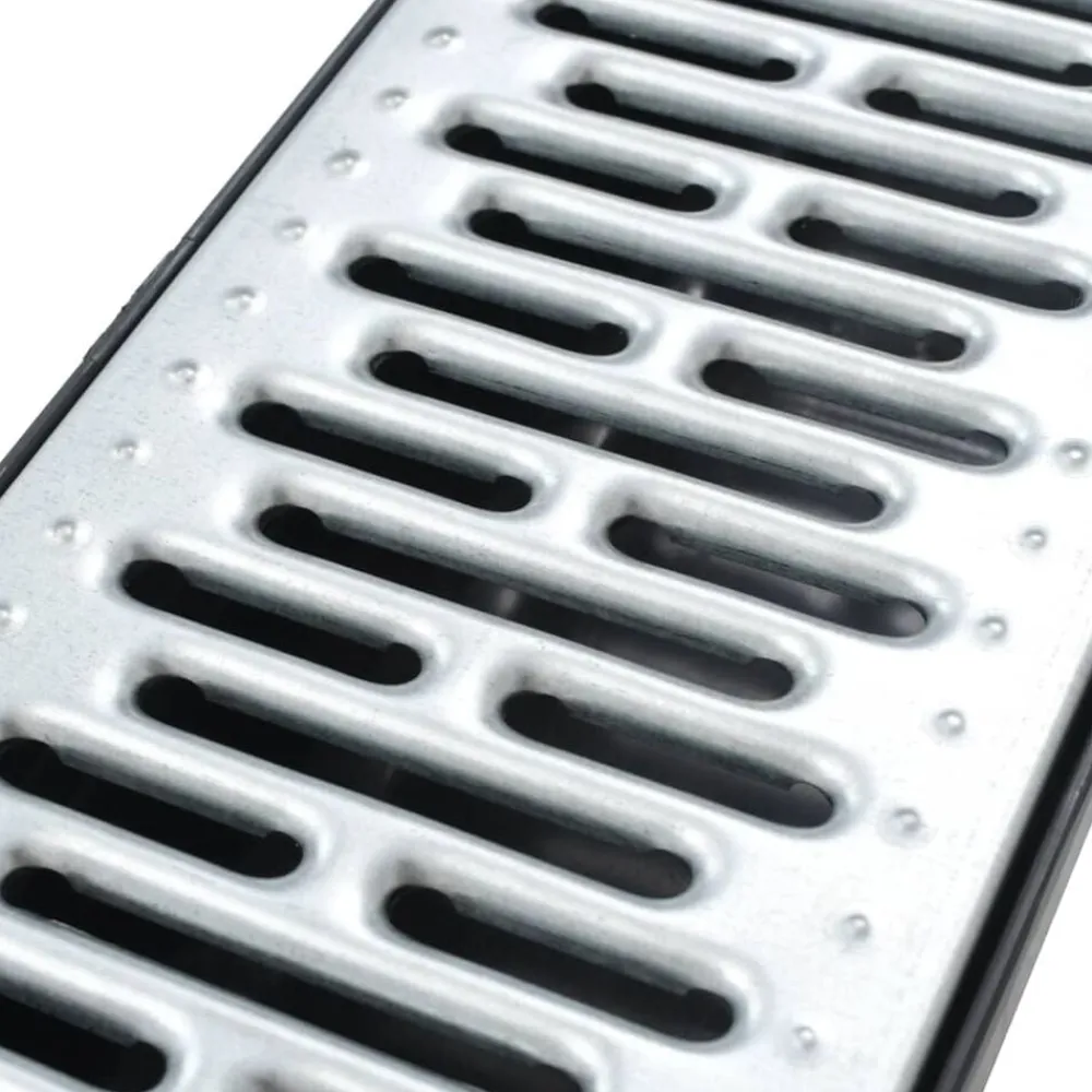 vidaXL Fontanería-Canales de drenaje 3 unidades acero galvanizado 3 m