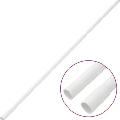 vidaXL Canaletas para cables con clips PVC Ø16 mm 10 m Hot