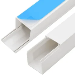 vidaXL Electrónica-Canaletas para cables autoadhesivas PVC 10x10 mm 10 m