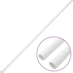 vidaXL Electrónica-Canaletas para cables PVC Ø16 mm 10 m