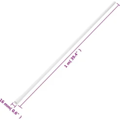 vidaXL Electrónica-Canaletas para cables PVC Ø16 mm 10 m