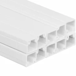 vidaXL Canaletas para cables PVC 10x10 mm 10 m Best