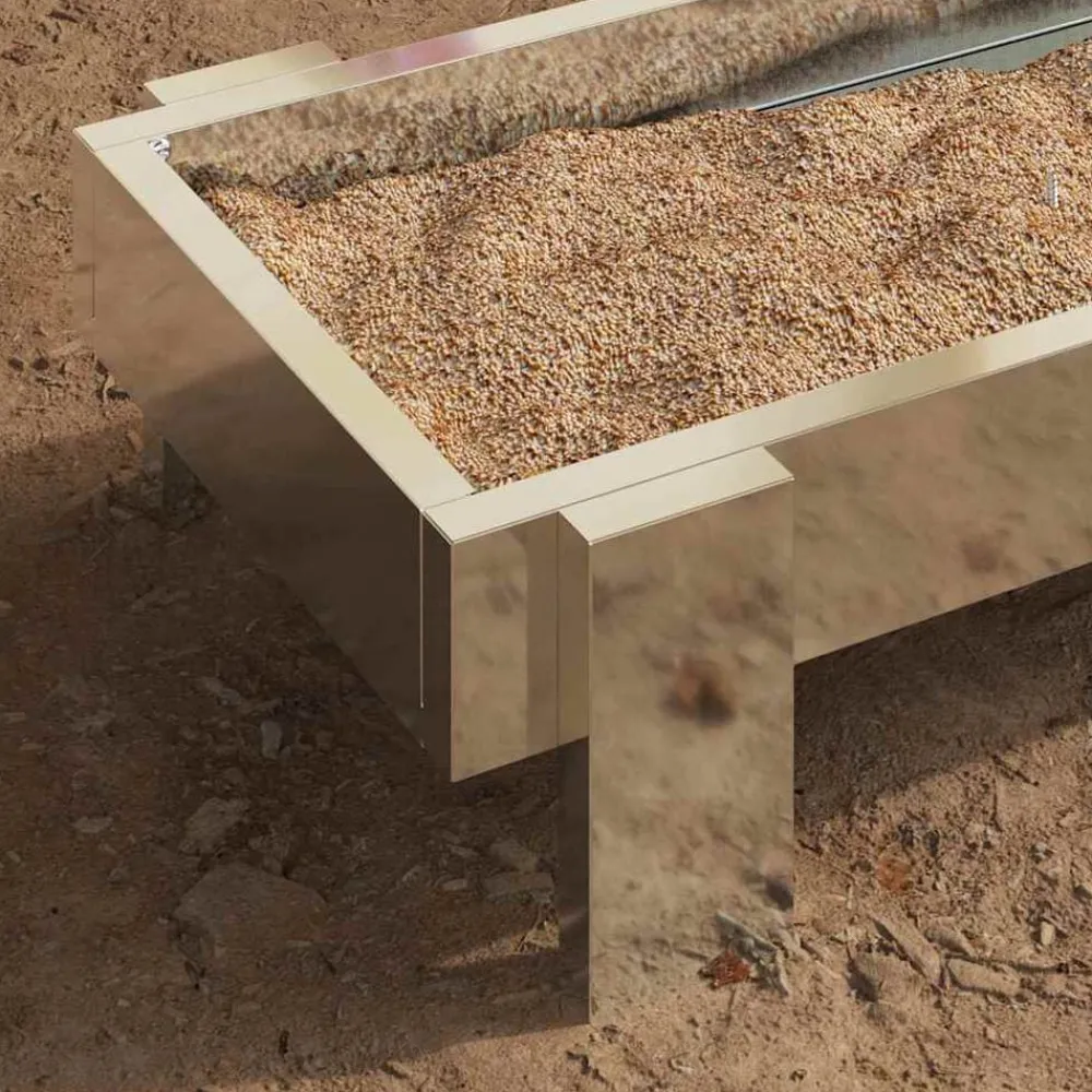 vidaXL Canalón de alimentación para pollos Plateado 80 x 28 x 13.5 cm Acero galvanizado Sale