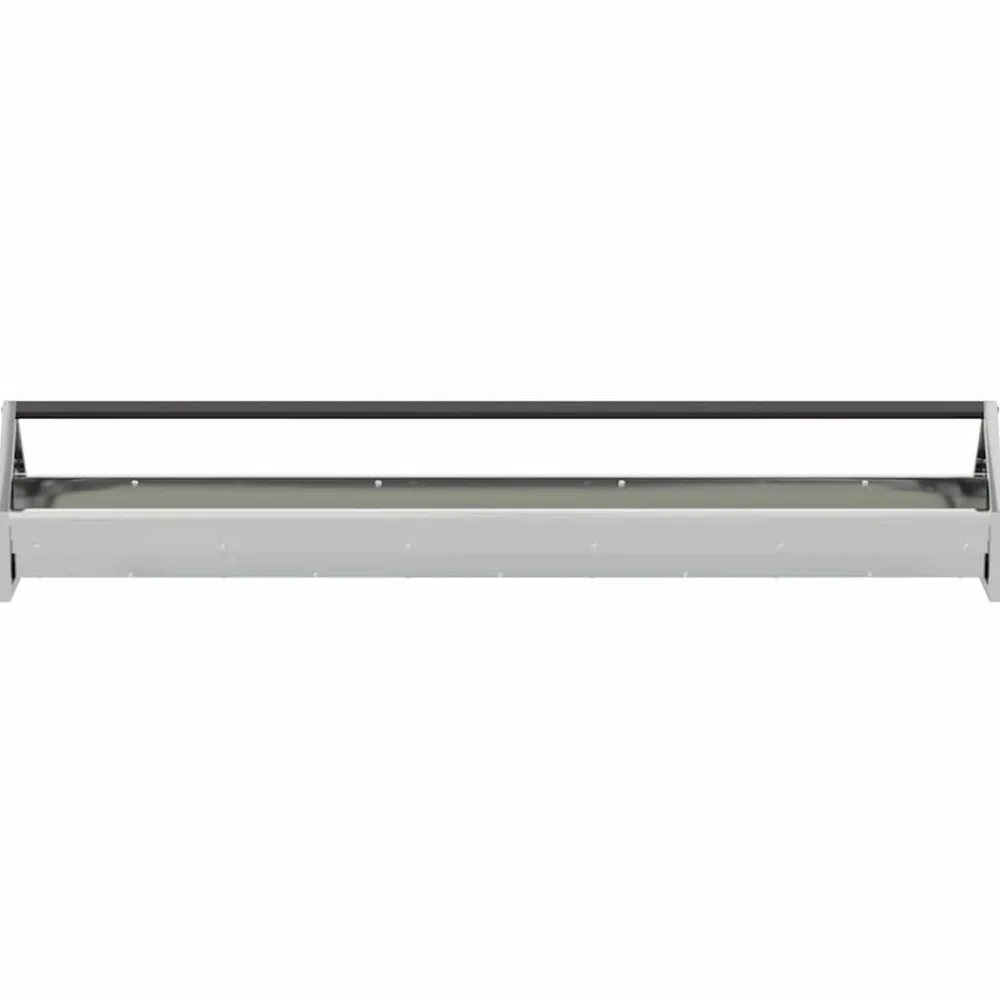 vidaXL Canalón de alimentación para pollos Plateado 108 x 20,5 x 20 cm Acero galvanizado Discount