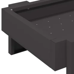 vidaXL Canalón de alimentación para pollos 80 x 28 x 13.5 cm Negro Online