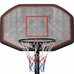 vidaXL Canasta de baloncesto polietileno 258-363 cm Negro New