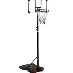vidaXL Equipamiento Para Atletismo-Canasta de baloncesto policarbonato transparente 216-250 cm