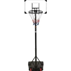 vidaXL Equipamiento Para Atletismo-Canasta de baloncesto policarbonato transparente 216-250 cm
