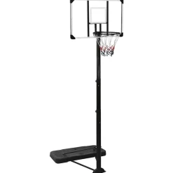 vidaXL Canasta de baloncesto policarbonato transparente 256-361 cm