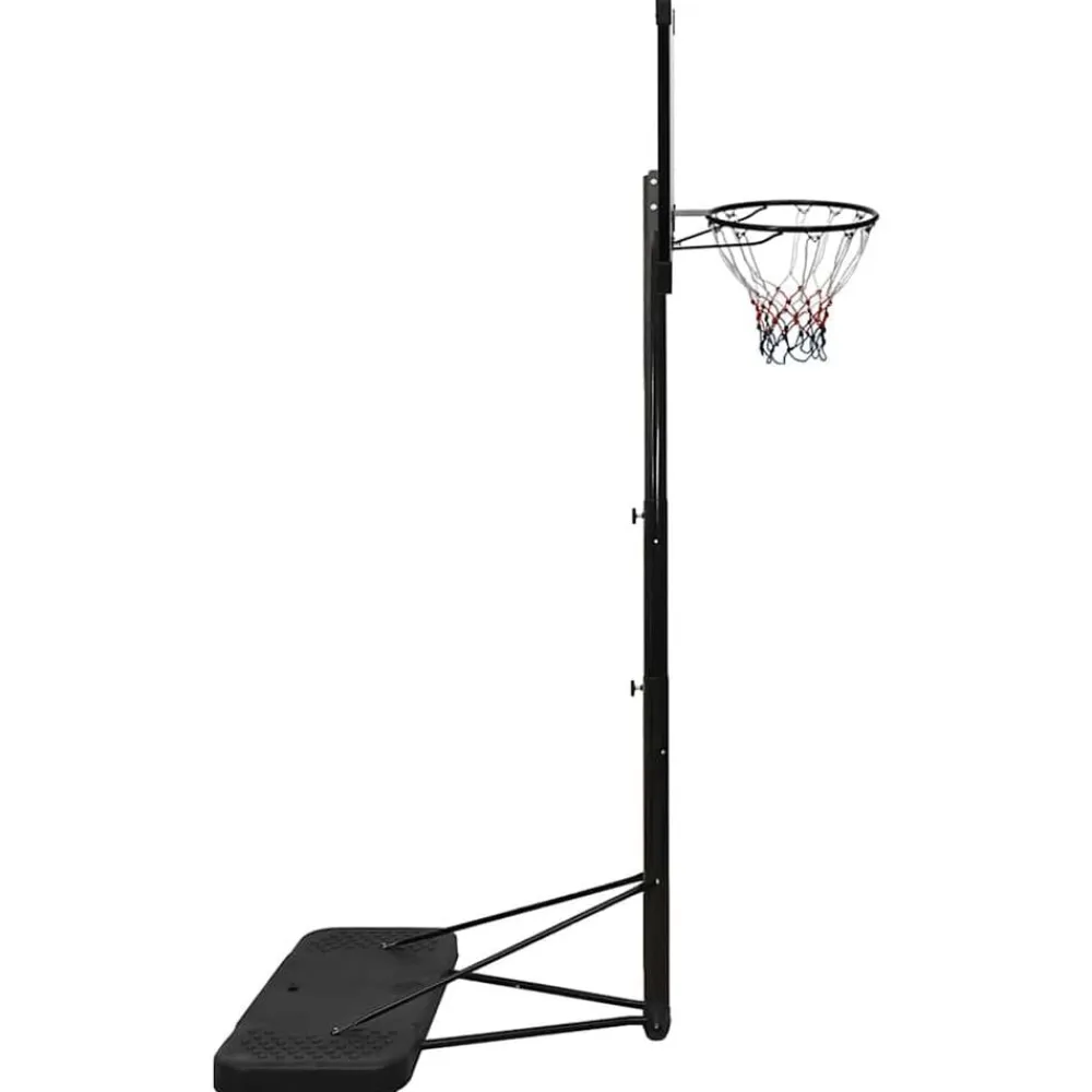 vidaXL Canasta de baloncesto policarbonato transparente 256-361 cm