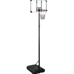 vidaXL Equipamiento Para Atletismo-Canasta de baloncesto policarbonato transparente 280-350 cm