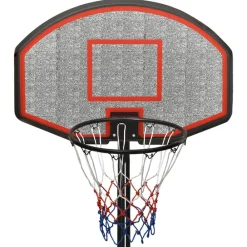 vidaXL Canasta de baloncesto polietileno 282-352 cm Negro Sale