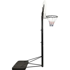 vidaXL Equipamiento Para Atletismo-Canasta de baloncesto polietileno 258-363 cm