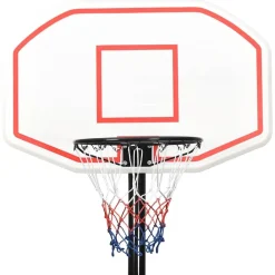 vidaXL Equipamiento Para Atletismo-Canasta de baloncesto polietileno 258-363 cm