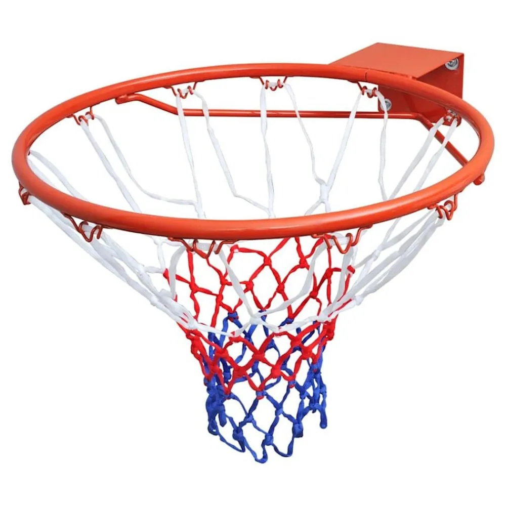 vidaXL Canasta de baloncesto con red 45 cm Naranja Discount
