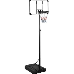 vidaXL Canasta de baloncesto policarbonato transparente 235-305 cm Clearance