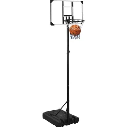 vidaXL Canasta de baloncesto policarbonato transparente 235-305 cm Clearance