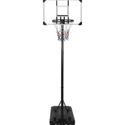 vidaXL Canasta de baloncesto policarbonato transparente 235-305 cm Clearance