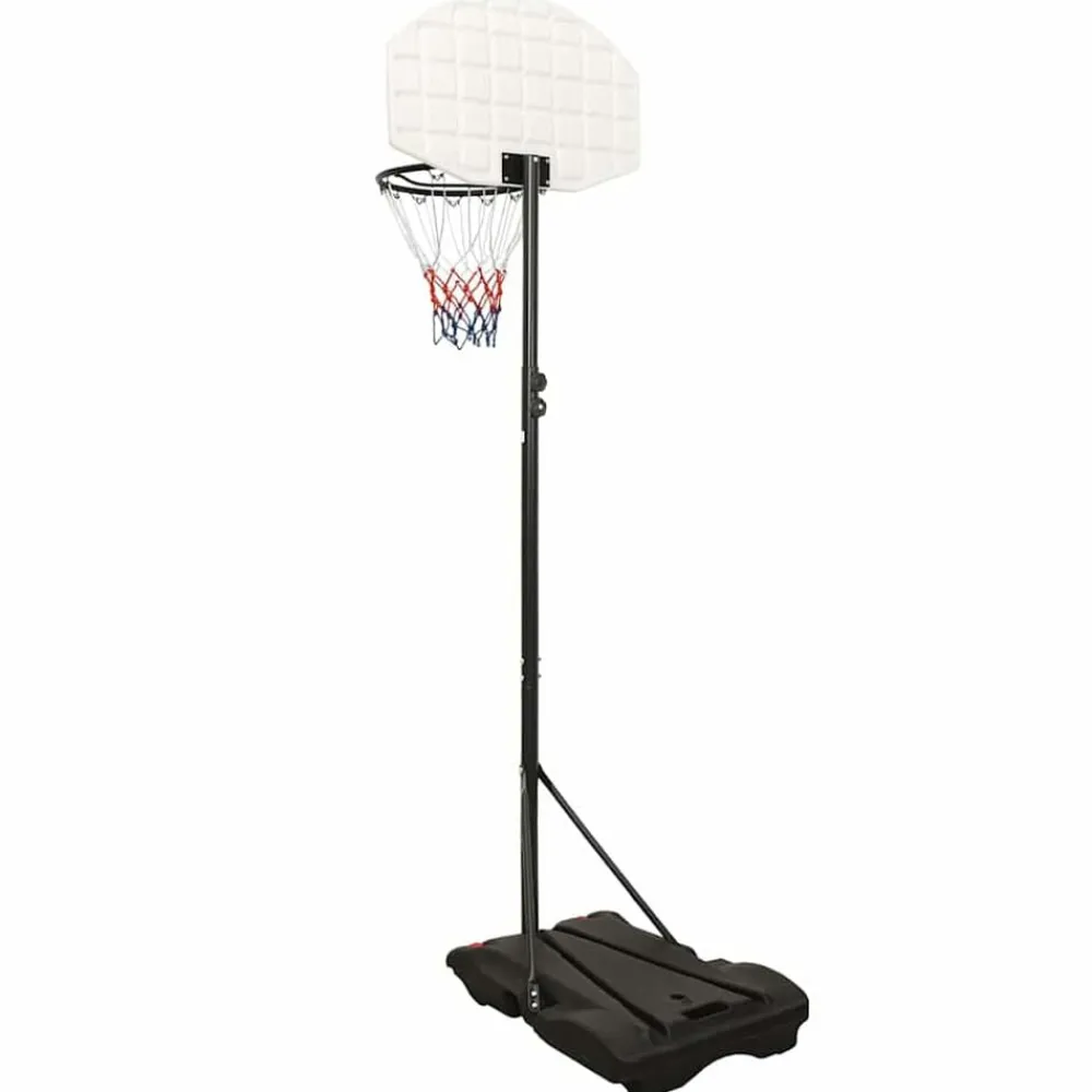 vidaXL Canasta de baloncesto polietileno 216-250 cm Blanco Sale