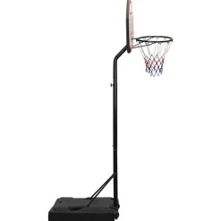 vidaXL Equipamiento Para Atletismo-Canasta de baloncesto polietileno 237-307 cm