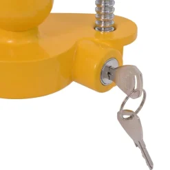 vidaXL Candado de remolque aleación de acero y aluminio con 2 llaves Sale