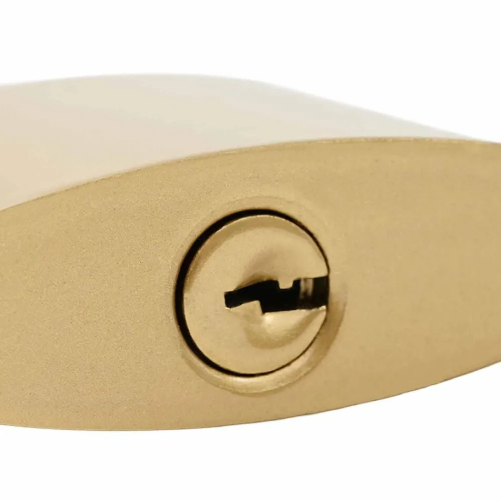 vidaXL Llaves Y Cerrojos-Candado en U con llaves 12 pcs Latón Hierro