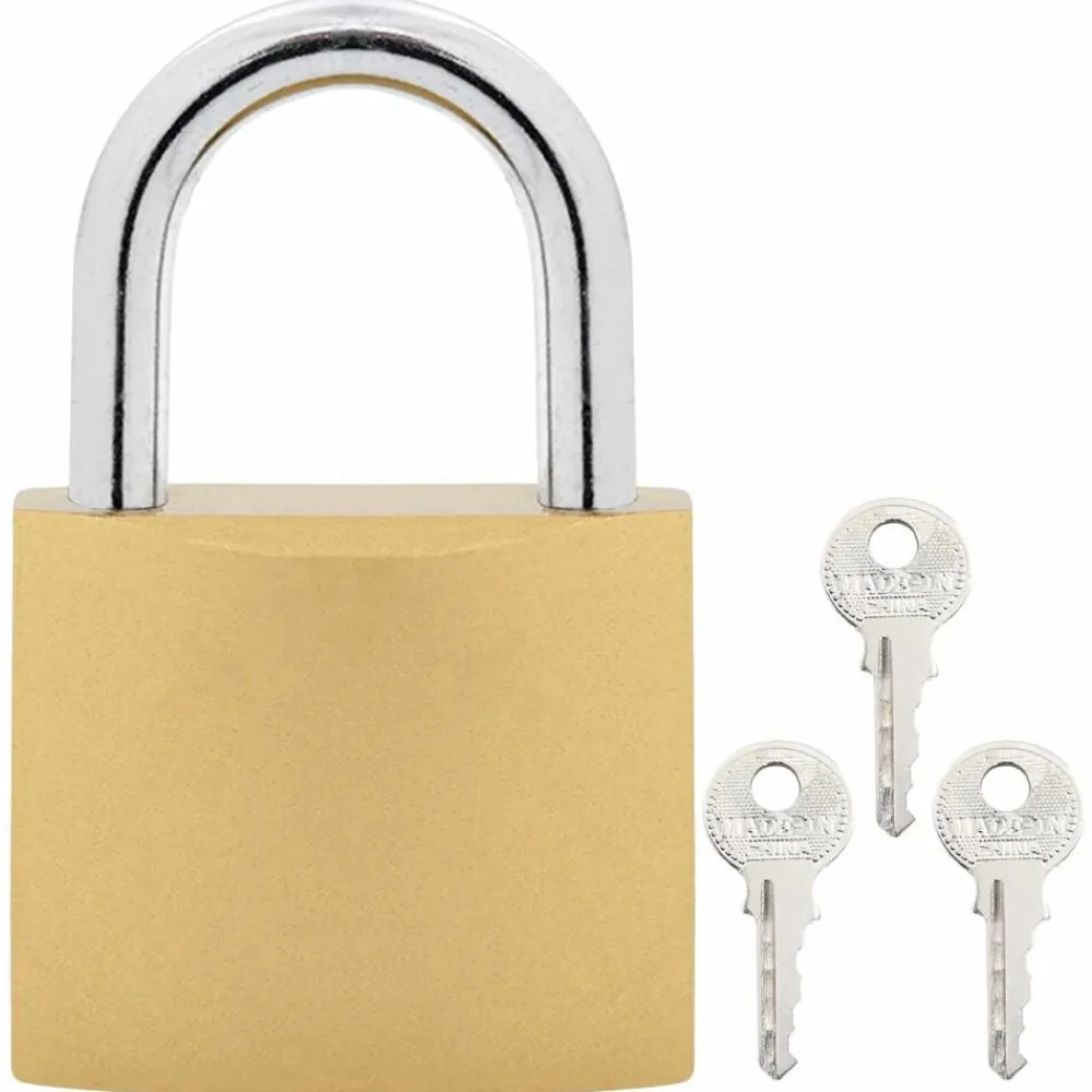 vidaXL Candado en U con llaves 6 pcs Latón Hierro Sale