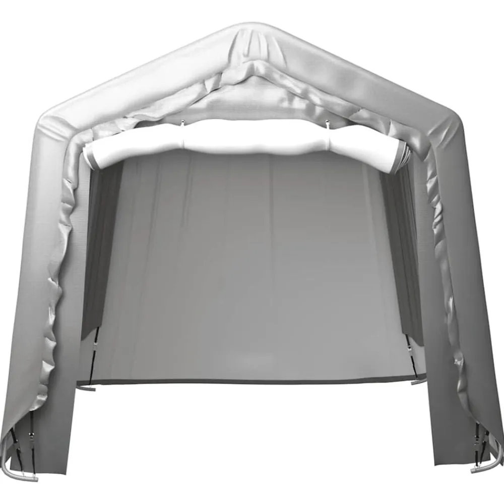 vidaXL Carpa de almacenamiento acero gris 240x240 cm Best