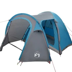 vidaXL Carpa de cúpula Iglú con techo 384 x 254 x 170 cm Azul Discount