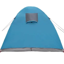 vidaXL Carpa de cúpula Iglú con techo 384 x 254 x 170 cm Azul Discount