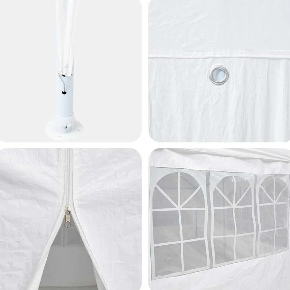 vidaXL Jardín-Carpa de Fiesta 400 x 400 x 266 cm Polietileno