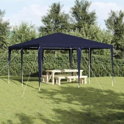 vidaXL Carpa de Fiesta 400 x 400 x 266 cm Polietileno y Acero Azul Online