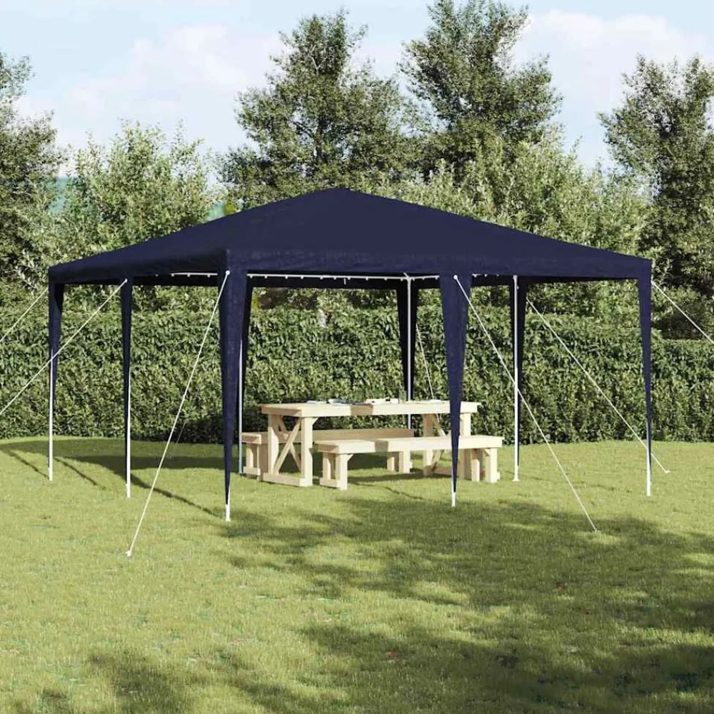vidaXL Carpa de Fiesta 400 x 400 x 266 cm Polietileno y Acero Azul Online