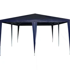vidaXL Carpa de Fiesta 400 x 400 x 266 cm Polietileno y Acero Azul Online
