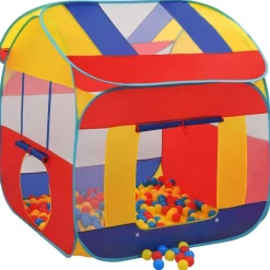 vidaXL Estructuras Para Juegos Al Aire Libre-Carpa de juegos con 550 bolas 123x120x146 cm