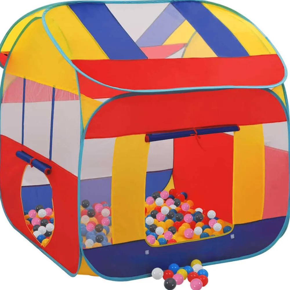 vidaXL Carpa de juegos con 550 bolas 123x120x126 cm Multicolor 2 Discount