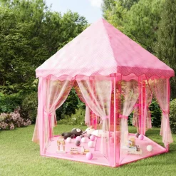 vidaXL Carpa de juegos de princesa con 250 bolas rosa 133x140 cm Multicolor 2 Outlet