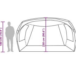 vidaXL Actividades Al Aire Libre-Carpa para coche impermeable